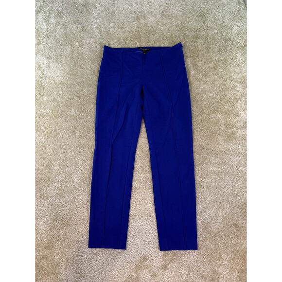 INC International Concepts Womens Blue Dress Pants Sz 10P Cropped Straight E203 - Picture 1 of 12
